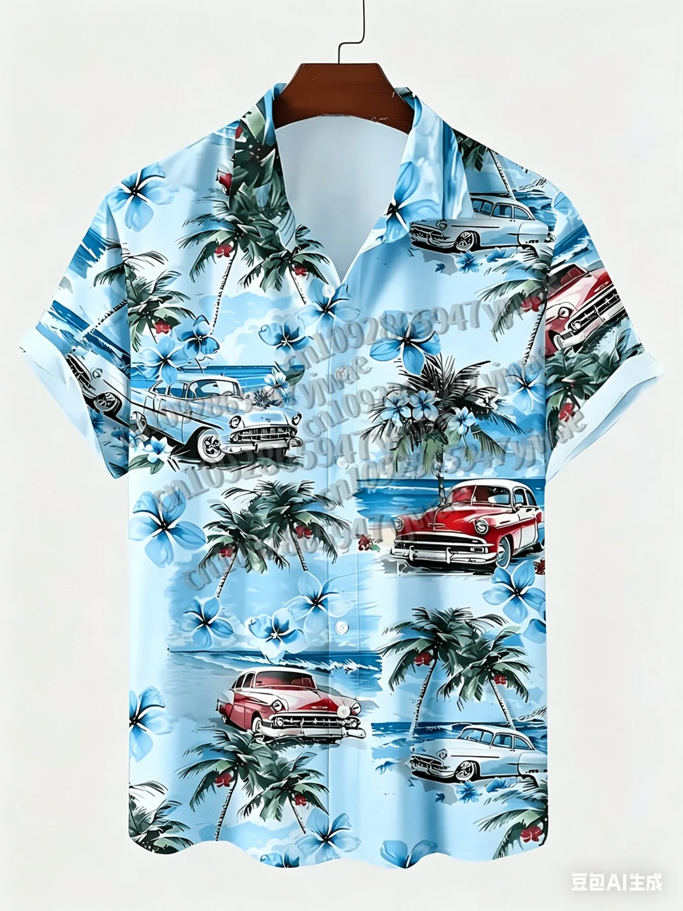 

2026 Mens women tropical print Hawaiian Short Sleeve Lapel Shirt Tops Men's Casual Hawaii Shirts For Summer Daily Wear Shirts