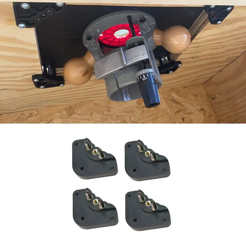 BHTS-PRS3040 Precision Router Table Insert Plate Levelers Unique Bottom-Mount Design 4PCS