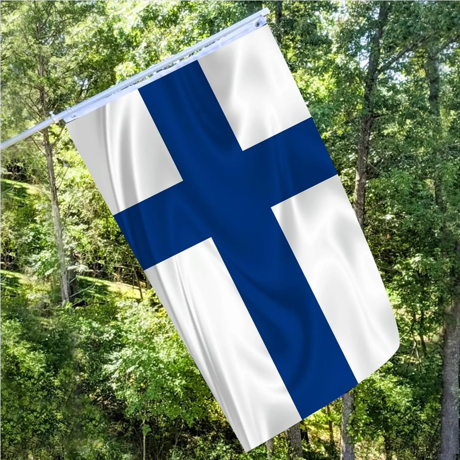 3x5fts 90X150cm Blue Cross Suomen Tasavalta Suomi Fi Fin Finland Flag