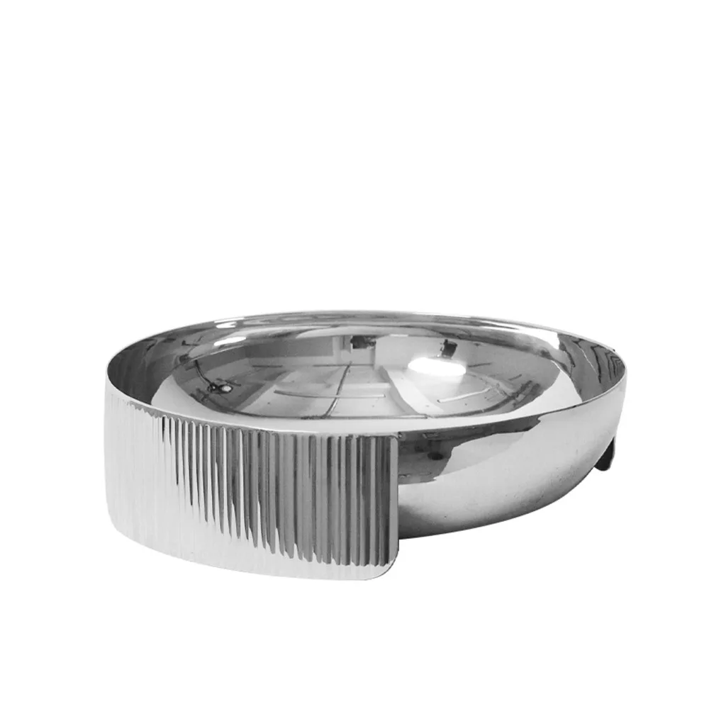 Simple Modern Light Luxury Stainless Steel Fruit Tray High-end Tray Living Room TV Cabinet Desktop Decoration