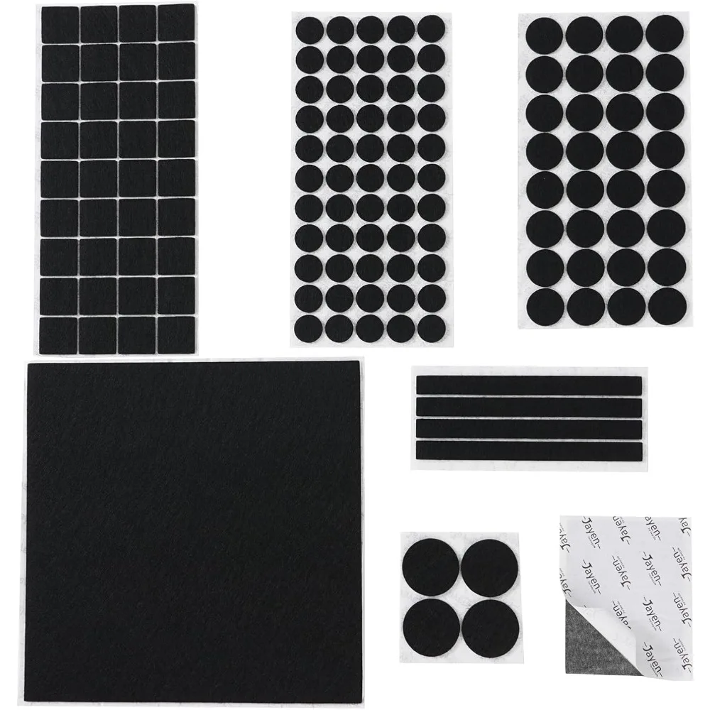 

133-piece Pack of Self-adhesive, Cutable Felt Furniture Pads, Scratch-resistant Floor Protectors