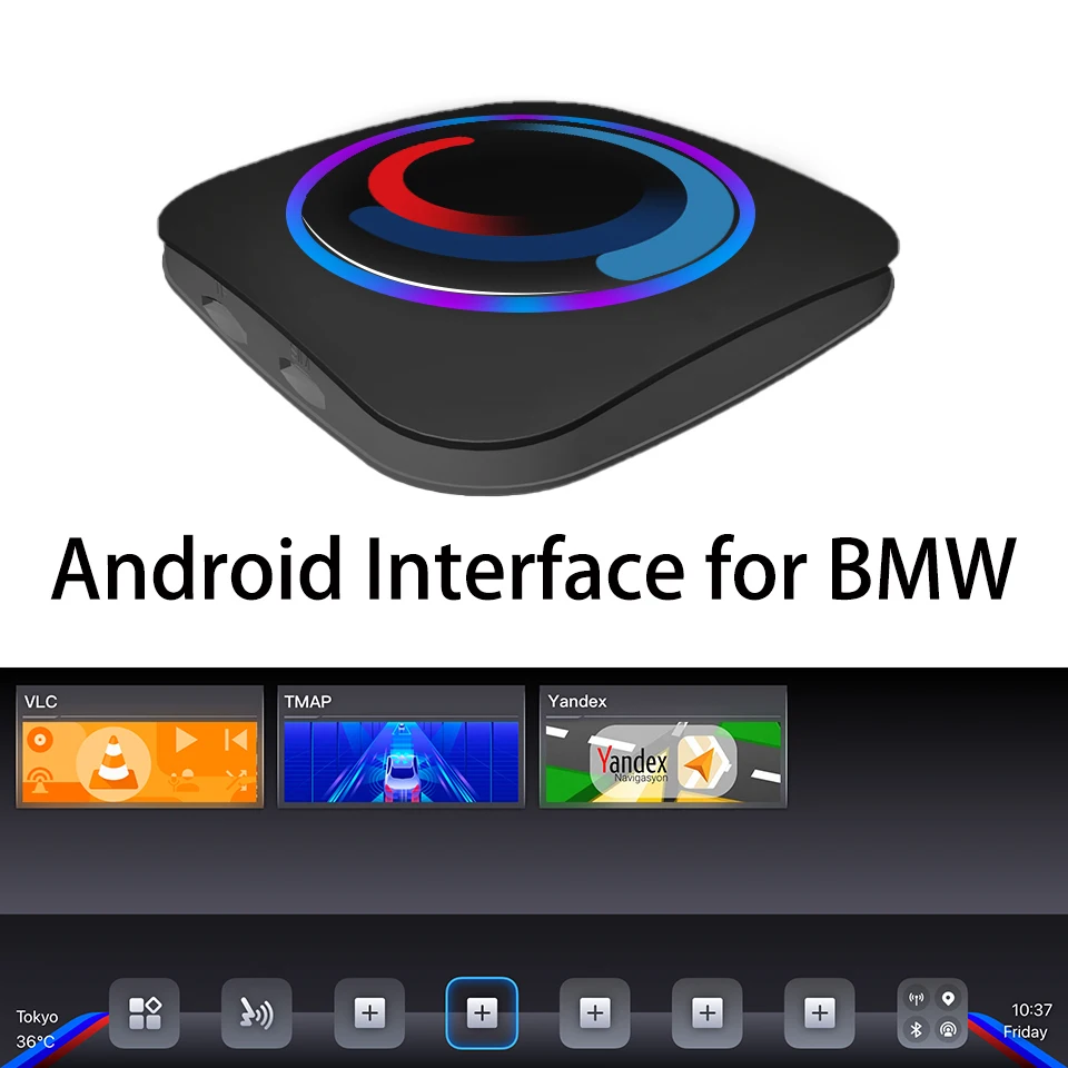 2023 Wireless Car Play Yandex Google Map Android Interface for BMW X4M X5M X6M All Series Plug & Play Android Box