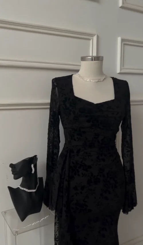 

Вечерние роскошные женские вечерние платья Дубай Черные кружевные платья для выпускного вечера длиной до щиколотки по индивидуальному заказу فساتين سهرة собствен