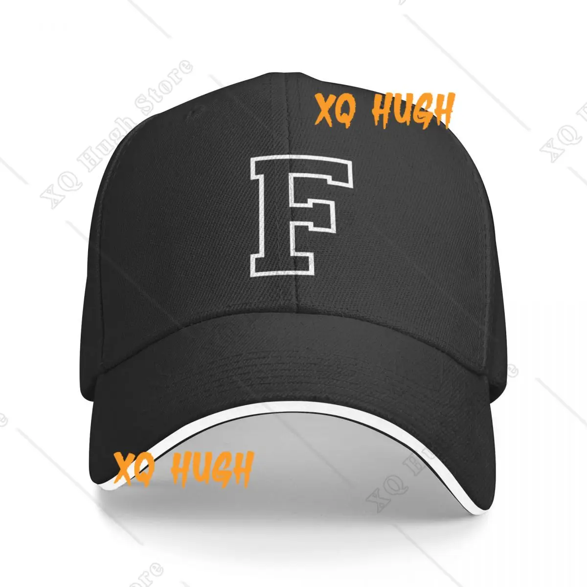 

Initial Letter Bone F Multicolor Baseball Cap Women Leisure Coquette Beach Sun BucketHat Casual Hip Hop Dad Cap