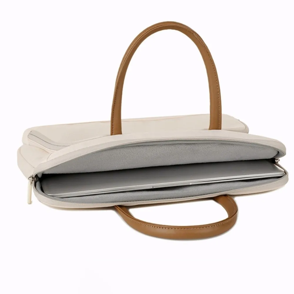 

Модные портативные сумки для ноутбуков с ручкой, водонепроницаемый ультратонкий чехол для ноутбука, легкая женская сумка с двойной молнией и рукавом для ноутбука