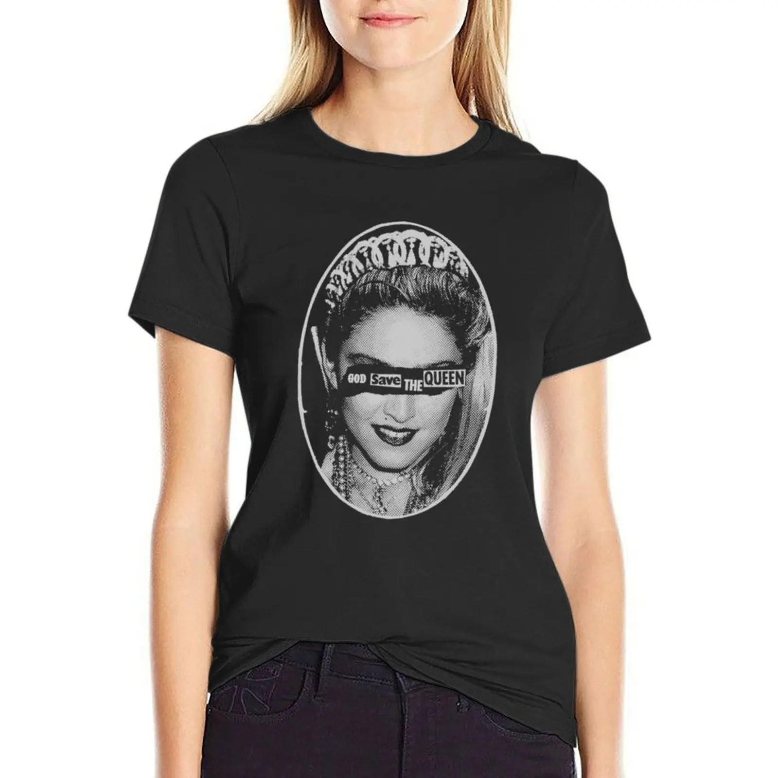 Madonna Pop Art 80s Era T-shirt para mulheres, roupas estéticas, roupas vintage, roupas hippie