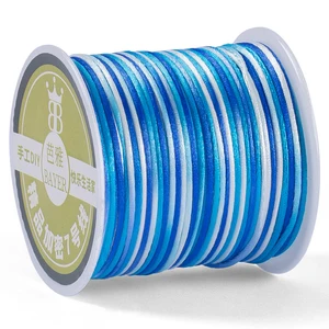 Buntes Gradienten -Nylondraht für DIY, chinesischer Knoten, makramtliche Saiten, geflochtenes Armband, Beulen, Perlen, Shamballa -Seil 10 Hauptverkaufskleider 70er - №10