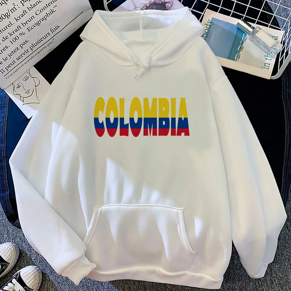 Colombia felpe con cappuccio donna abbigliamento vintage gotico femminile Kawaii tira