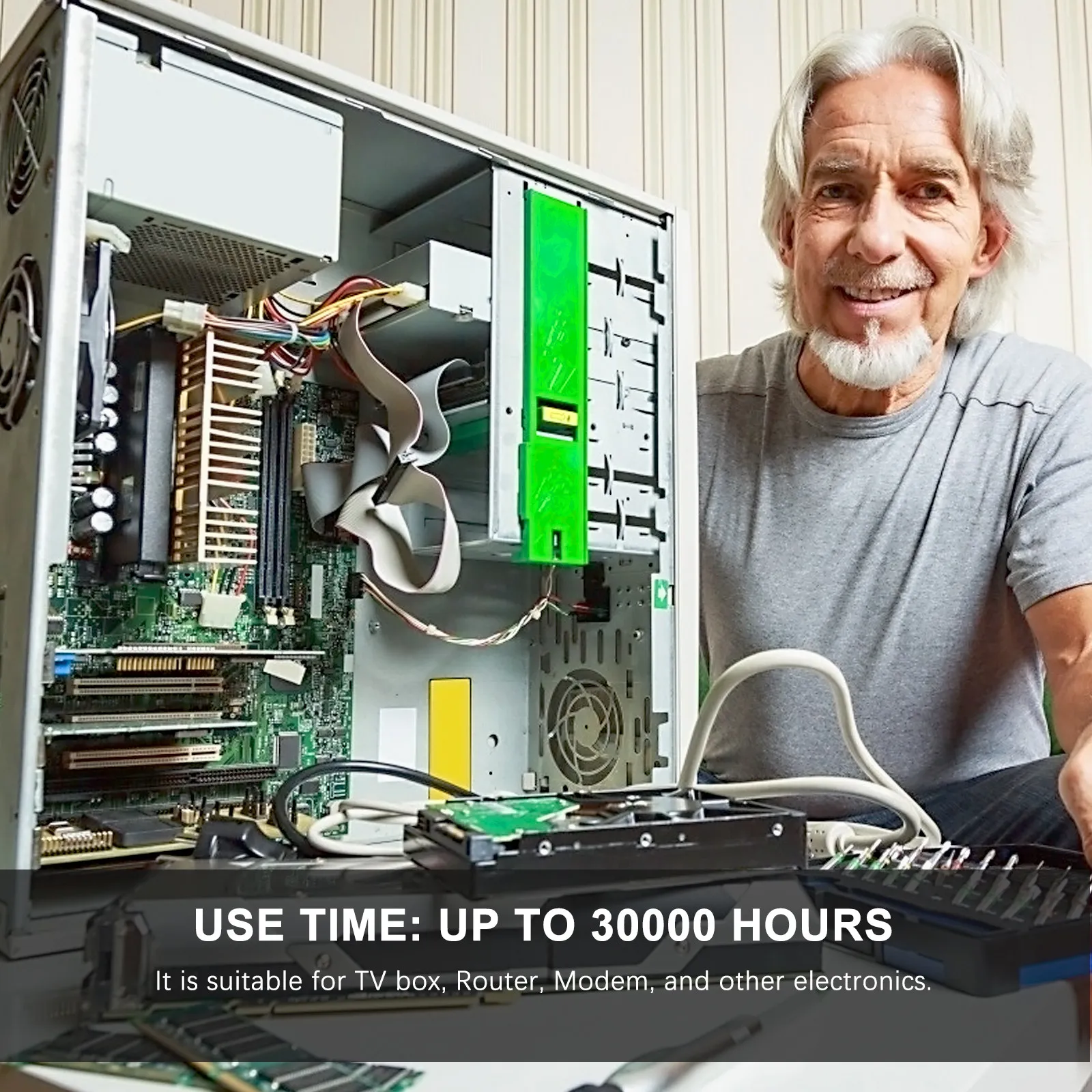 

2Pcs Cooling Fan High Performance Silent Powerful Airflow 120Mm for Router Modem USB Black 12Cm USB Fan