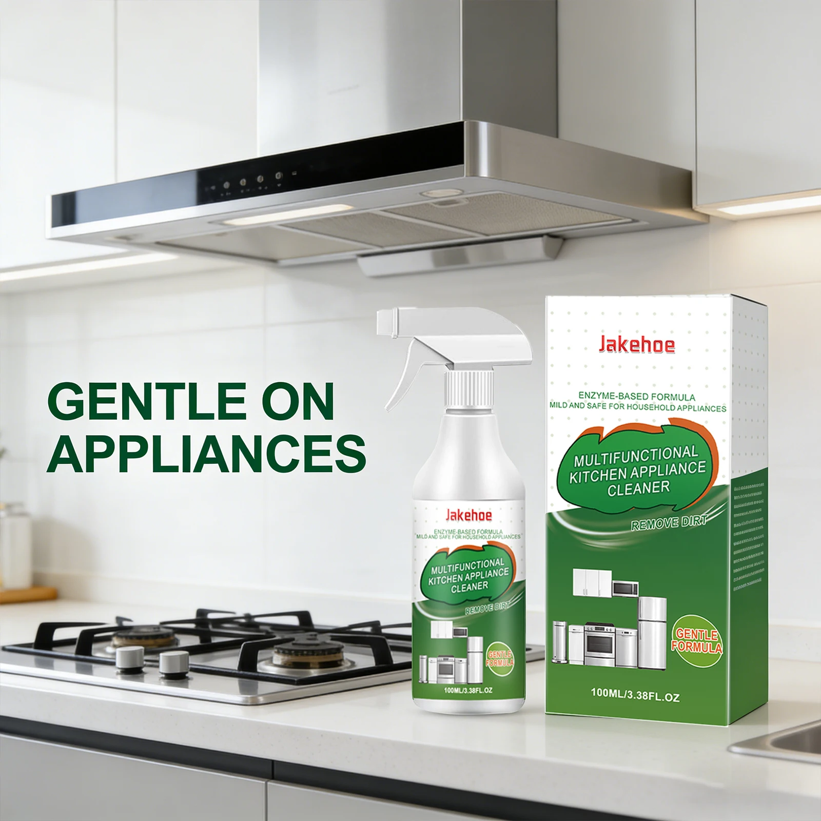 Multi Functional Degreaser Dissolve Stubborn Oil Stain Reduce Odor Restore Gloss Brightening Freshing Kitchen Appliance Cleaner