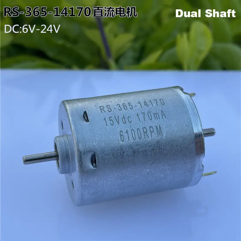 RS-365-14170 Motor DC 12V 15V 18V 24V Micro Round 28mm Electric Motor Dual 2.3mm Shaft