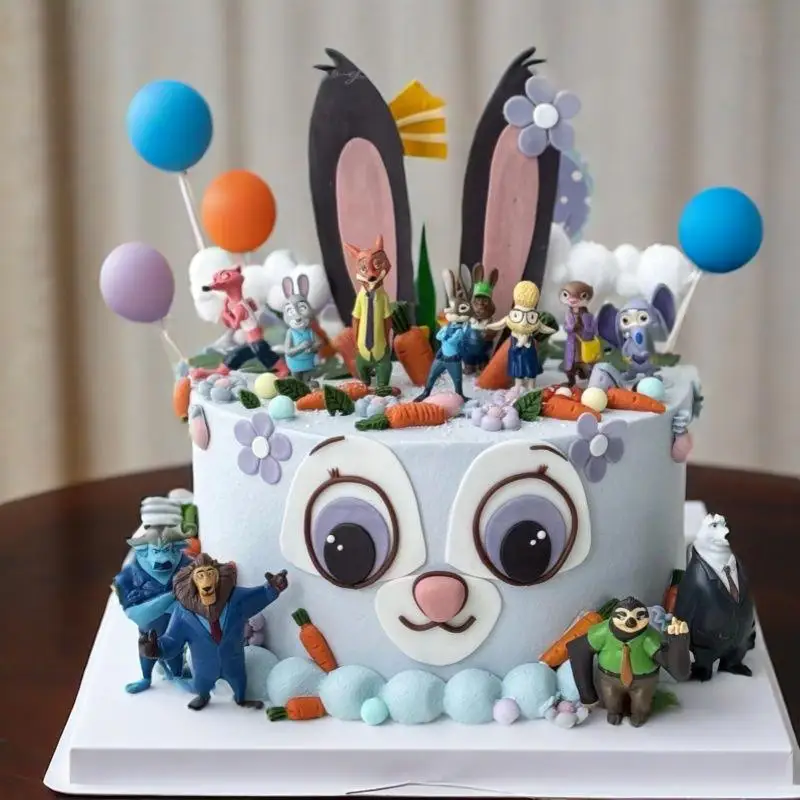 12 pz/set Blaze Flame Machines Trucks Model Miniature Action Figures Cartoon Car Toys Cake Micro Kids Toy Party Decor Gift