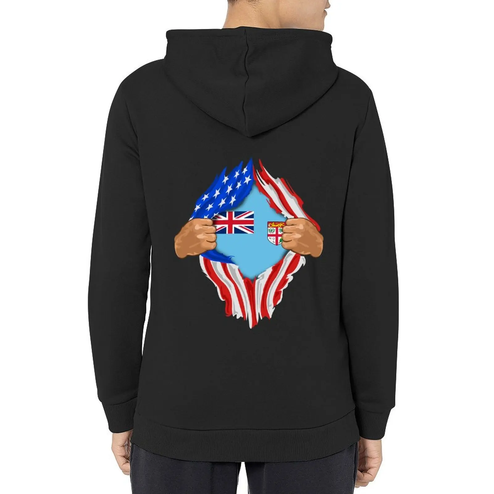 

Fijian Blood Inside Me Design | Fiji Flag Gift Hoodie graphic t shirts men men's clothes japanese hoodie