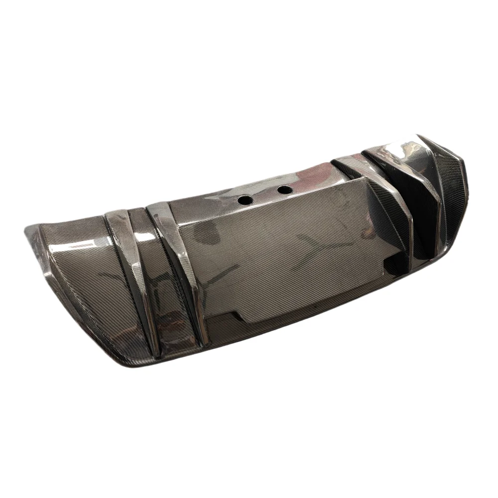 

R8 Carbon Fiber Rear Spoiler Bumper Diffuser Lip V-Style Body Kit Used for Vehicle Enhancement