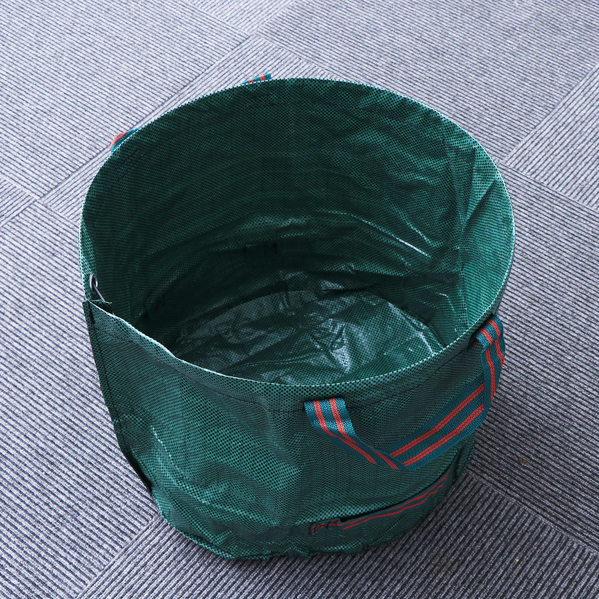 120L Gartentasche mit großem Fassungsvermögen, wiederverwendbarer Blattsack, Mülleimer, faltbar, für den Garten, Müll, Abfall, Sammelbehälter, Aufbewahrungstasche (grün).