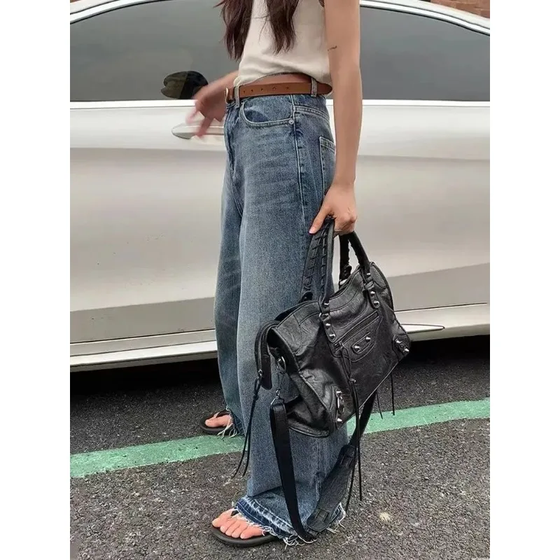 2026 Trendy Motorcycle Bags Women's City Tote Bag Y2k Classic Street Fashionable Shoulder Pu Leather Crossbody Handbag