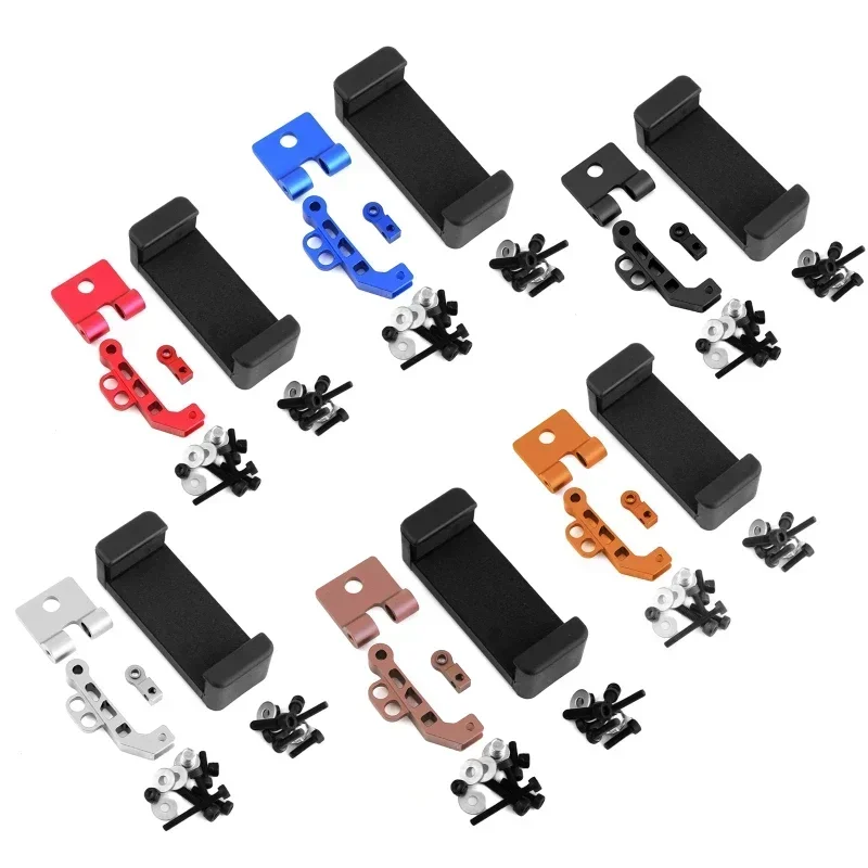 Supporto per telefono Clip Staffa di montaggio Supporto per DumboRC X6 X4 2.4G 6CH Trasmettitore Telecomando 1/10 1/8 SCX10 D90 RC Car Boat