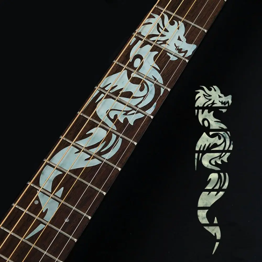 

New Cross Inlay Decals Fretboard Sticker Music Instrument Decorations For Electric Acoustic Guitar Bass Guitarra Accessories