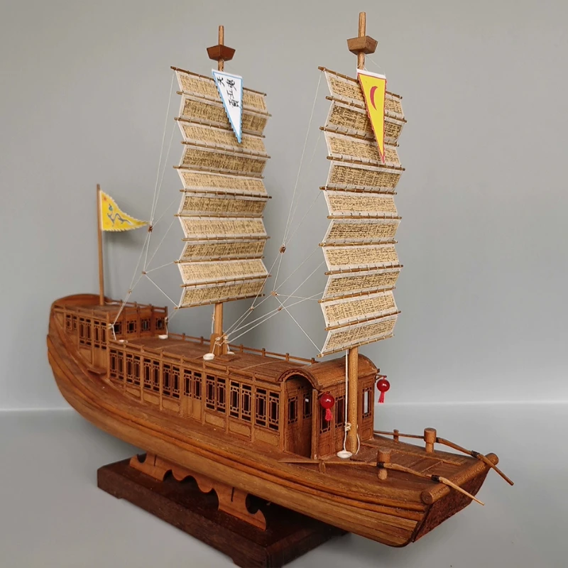 1/40 Segelboot aus Holz, Modell Caoyun, offizielles Boot, Kirschholzblock, Segelboot, DIY-Montagesatz