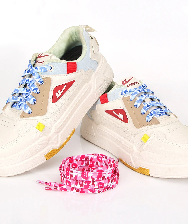 Schuhbänder mit Tarnmuster, 0,8 cm breit, flache Schuhbänder für Sneaker, modische Schuhbänder, 120/140/160 cm, Schuhzubehör, 2 Stück/4 Stück. – Detail 3