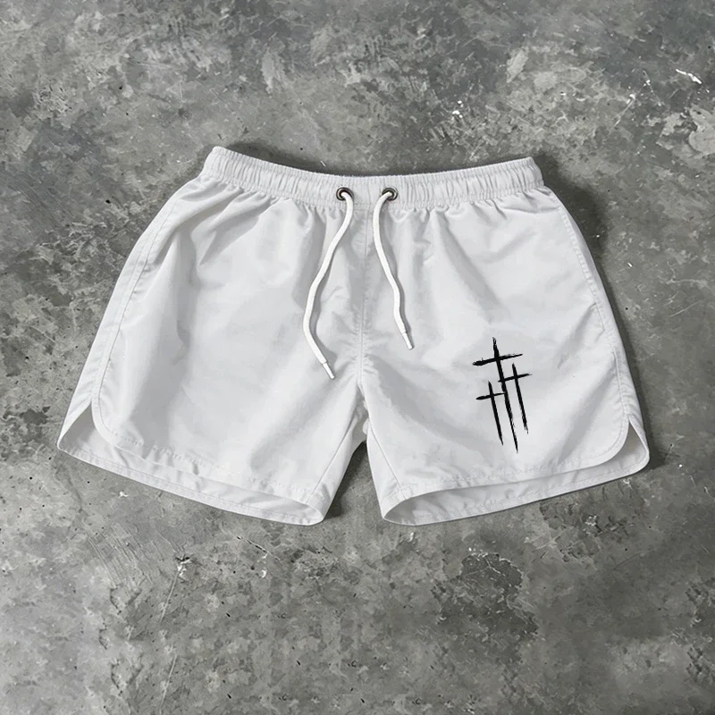

2026 New Hot Sales Quick Drying Men's Swim Shorts Beach Trunks Summer Ventilate Fashion Casual Daily Sports Homme Surf Gym Pants