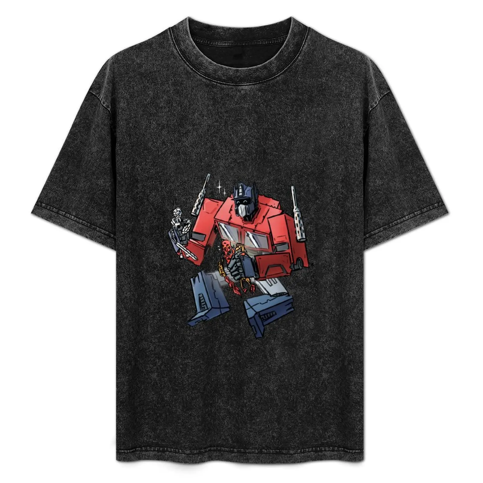 

Optimus plays with Bionicles T-Shirt Plus Size Loose Fit T-Shirt