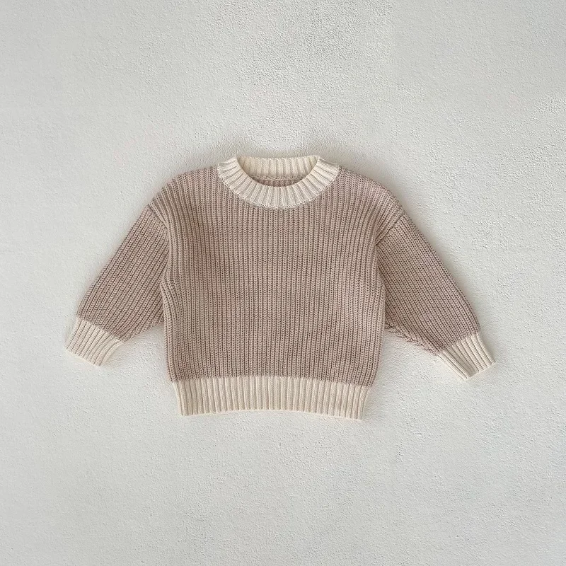 

Boy Girl Long Sleeve Pullover Knitted Sweater High Waist Bloomer Short 2PCS Outwear Autumn Baby Clothes Set 0-3Years Newborn