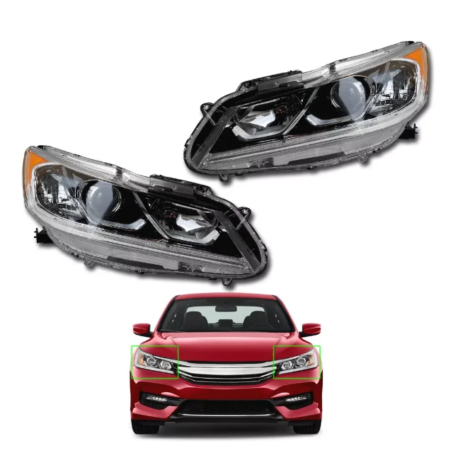 9.5th Gen Sedan Halogen Headlight Assembly 2016-2017 USA Version Front Lamp Parts
