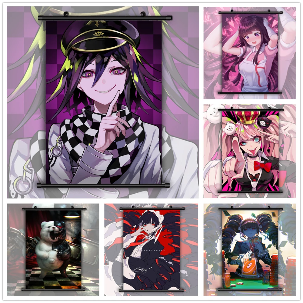 Danganronpa Ouma Kokichi Enoshima Junko Anime Manga Room Decoration Wall Art Canvas Painting Prints Pictures for Home Decoration