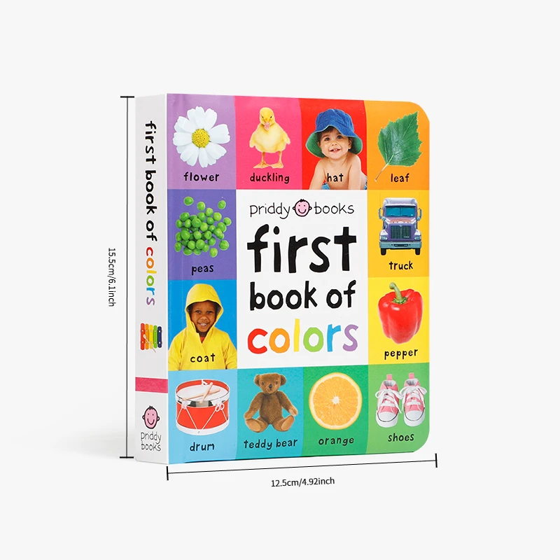 First book of Colors Board Book, Visual Development ,  Vocabulary Building, Preschool Literacy Learning, Bedtime Reading Book