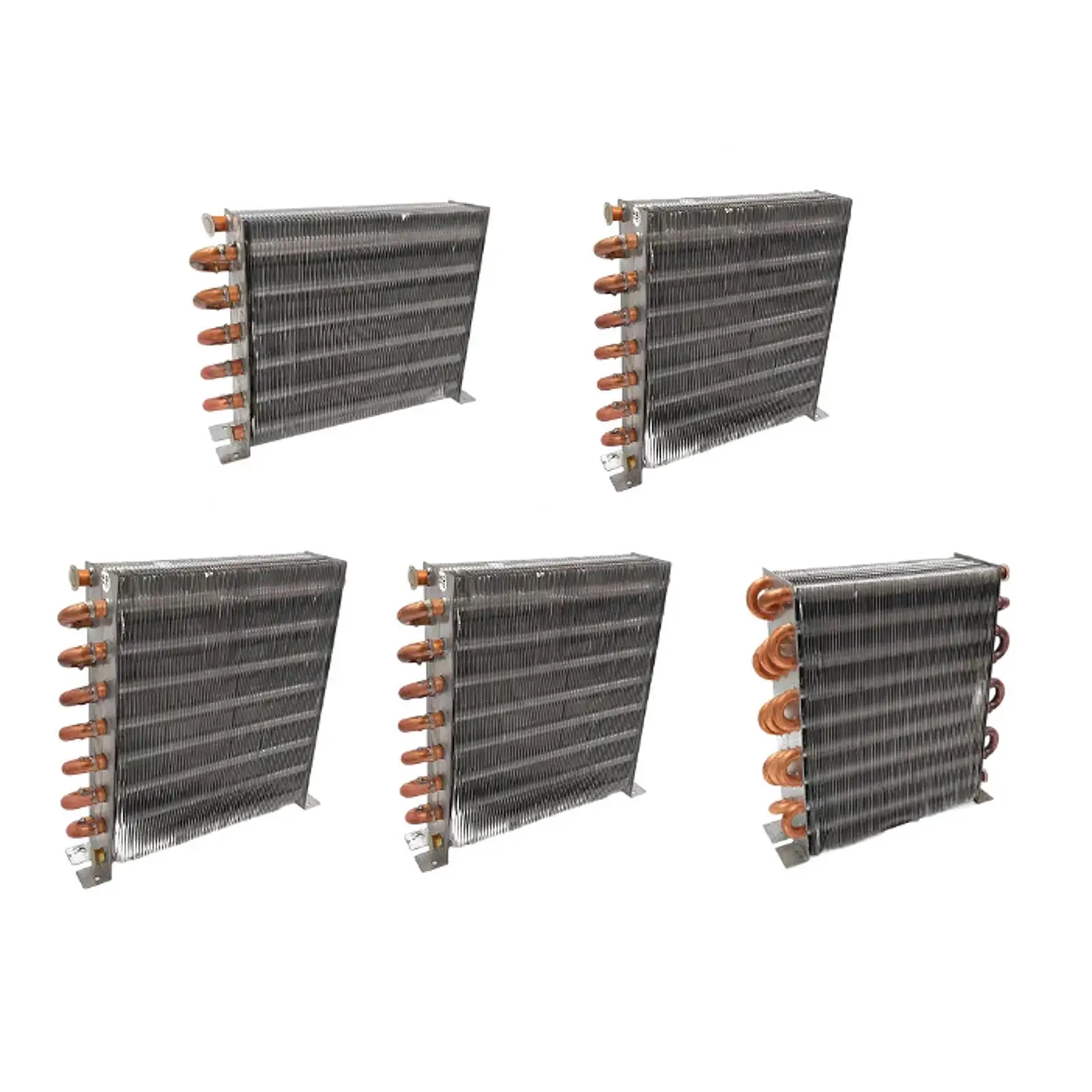 

Shellless Refrigerator Condenser Heat Exchanger Easy to Install DIY Copper Tube Aluminum Fin Condenser Water Cooling Radiator