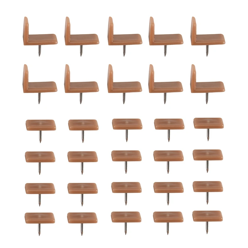 AA05 Plastic Drawer Glides And Slides Drawer Stoppers, Tack-In Drawer Tack Glide Plastic For Repairing Dressers, 30 Pcs