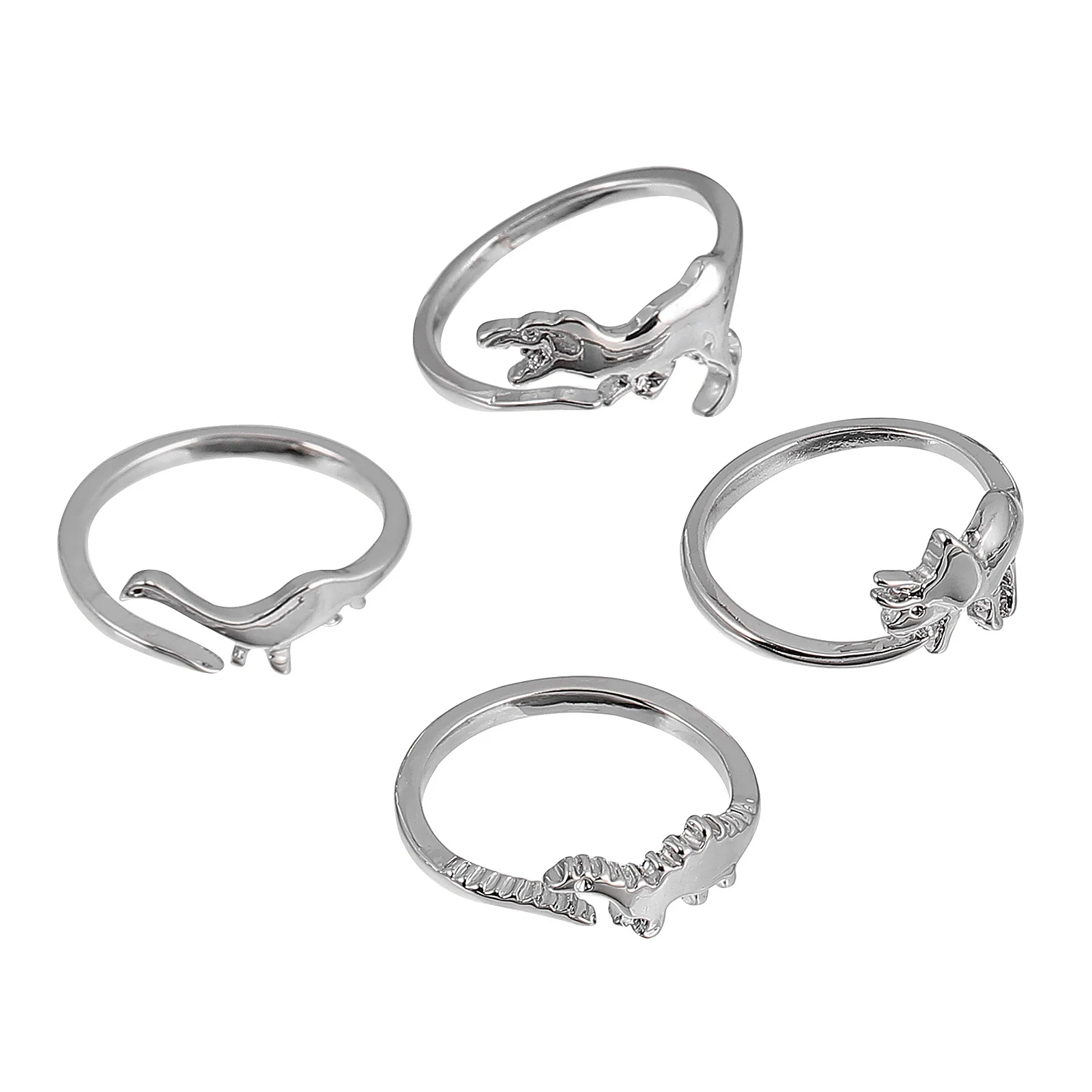 

8 Pcs Open Animal Ring Decoration Vintage Rings Women Jewelry Finger to Stack Miss
