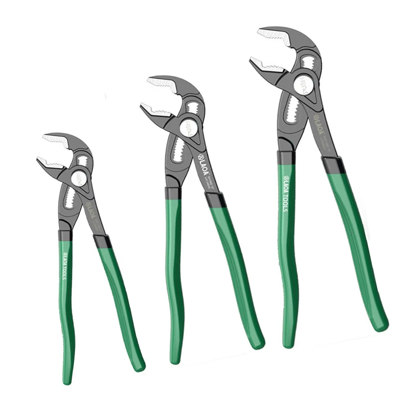 LAOA Quick Positioning Water Pipe Pliers Taiwan Push-Button Water Pump Pliers Large-Opening Industrial-Grade Pipe Pliers