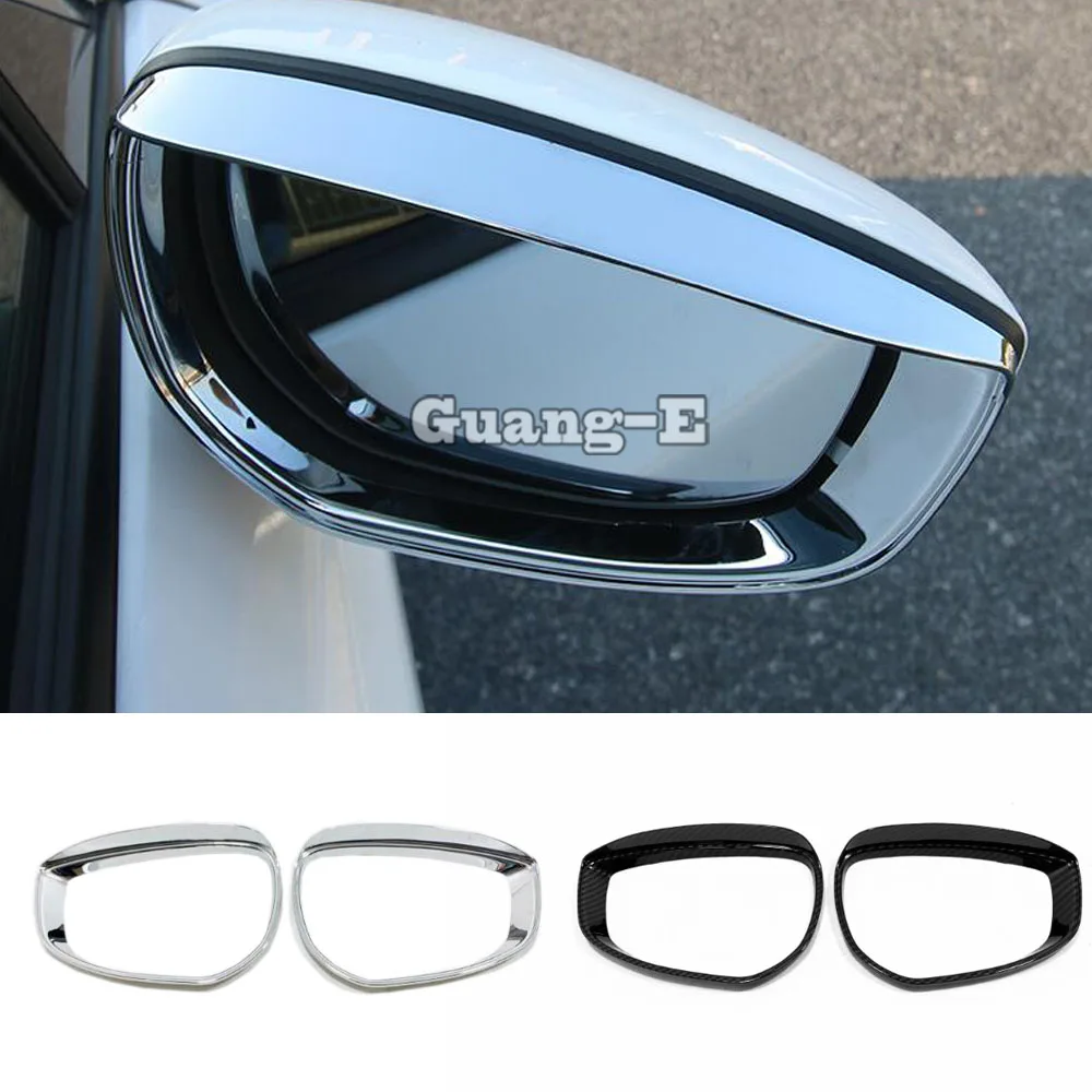 

Rear Rearview Side Glass Mirror Trim Frame Rain Shield Sun Visor Shade Eyebrow For Mazda 3 Mazda3 Axela M3 2019 2020 2021 2022