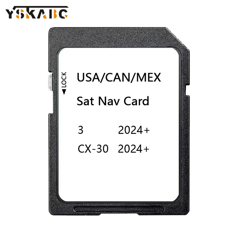 

GPS Accessories for Mazda 3/CX-30 2024 Vehicle Upgrade Navigation Media USA Canada Mexico Map SD Card 16GB Sat Nav North America