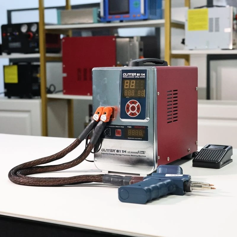 

GLITTER 811H Smart Industrial Welder 42KW with 0.4mm Copper Penetration for Solar Terminals 220V New Condition