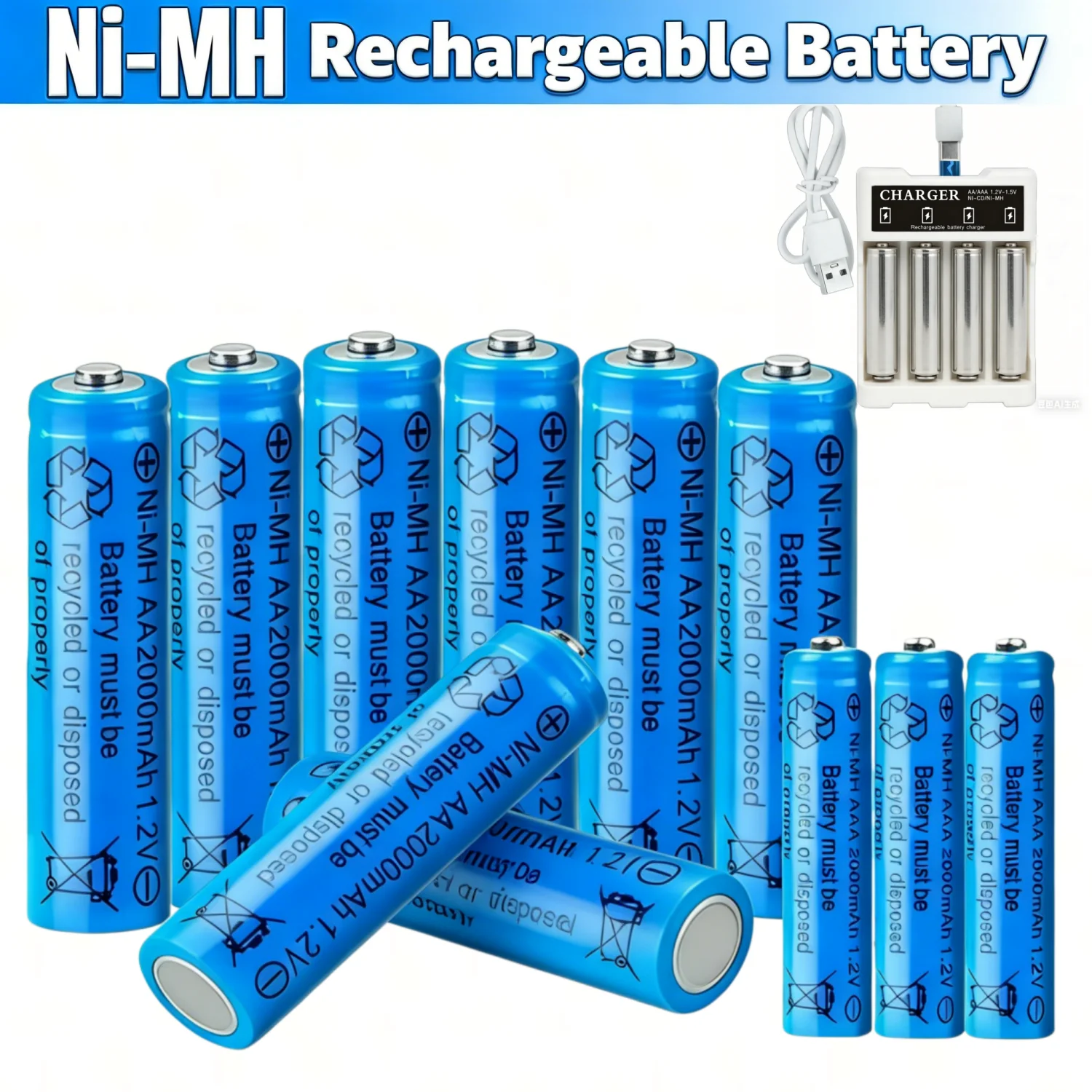 Aa Aaa 2000Mah 1.2V…