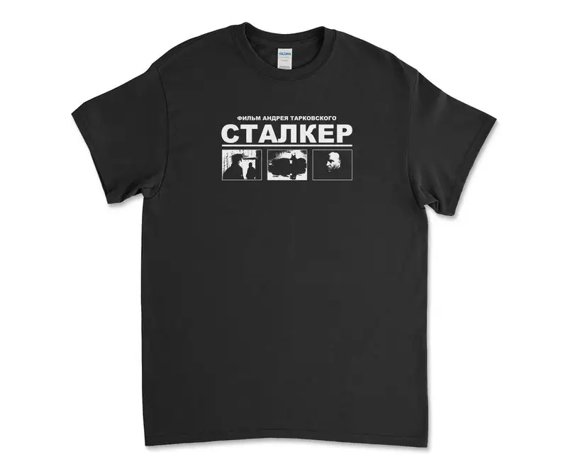 Stalker Andrei Tarkovsky SciFi Film Black TShirt Tee