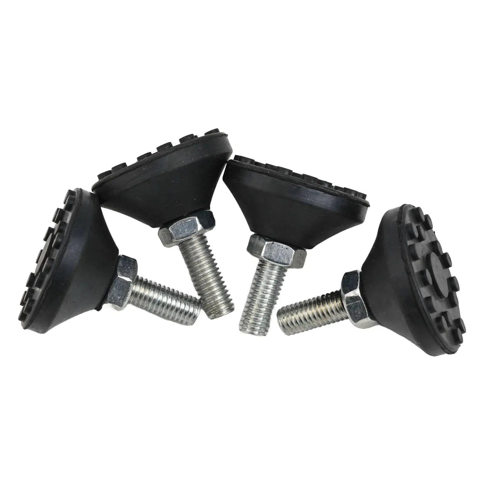 4pcs NonSlip Leveling Screw Foot Pads with Metal Construction for Exercise Bike and Gym Equipment Adjustable Feet