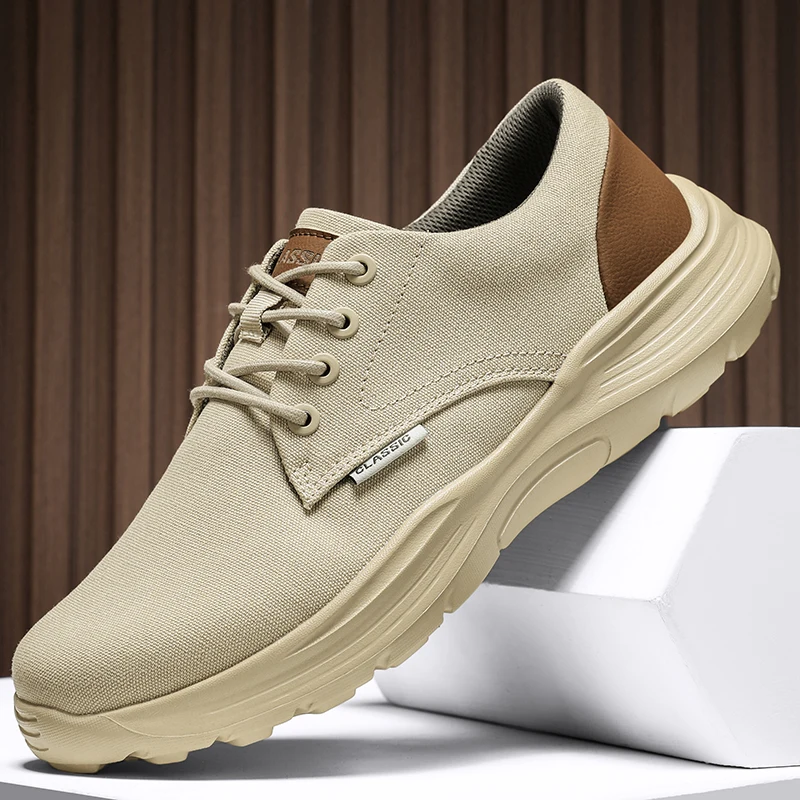 Fall Cross-Border Large Size Lightweight Thick Bottom Casual Canvas Shoes Poor Man's Shoes Wish Cloth Shoes Men's Sulfur Shoes