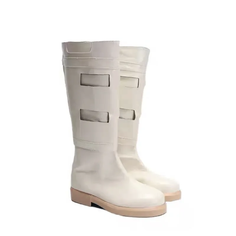 Padme Amidala Naberrie Cosplay Shoes White Boots Women Halloween Cosplay Prop Padme Amidala Custom Made
