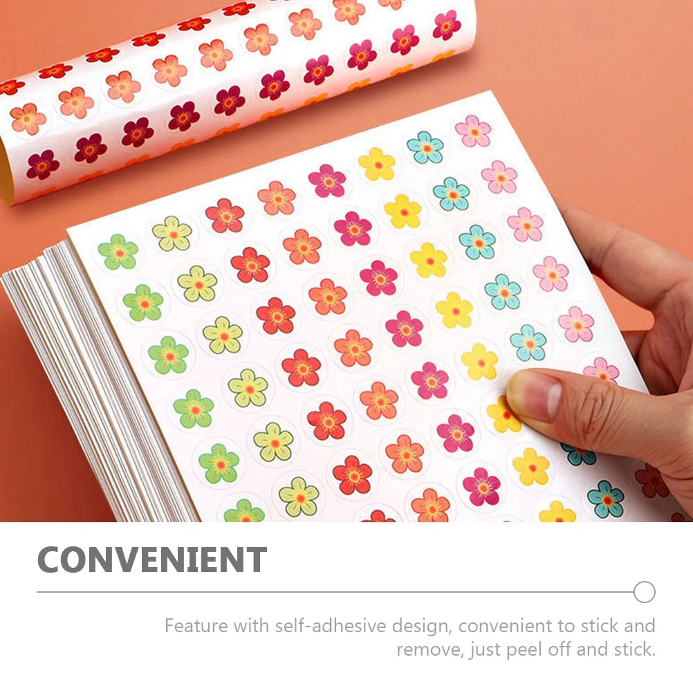 

50 Sheets Small Flower Stickers Reward Kids Accessory Adorable Teacher Decorative Lovely Paper Child Arts Craft School Supplies
