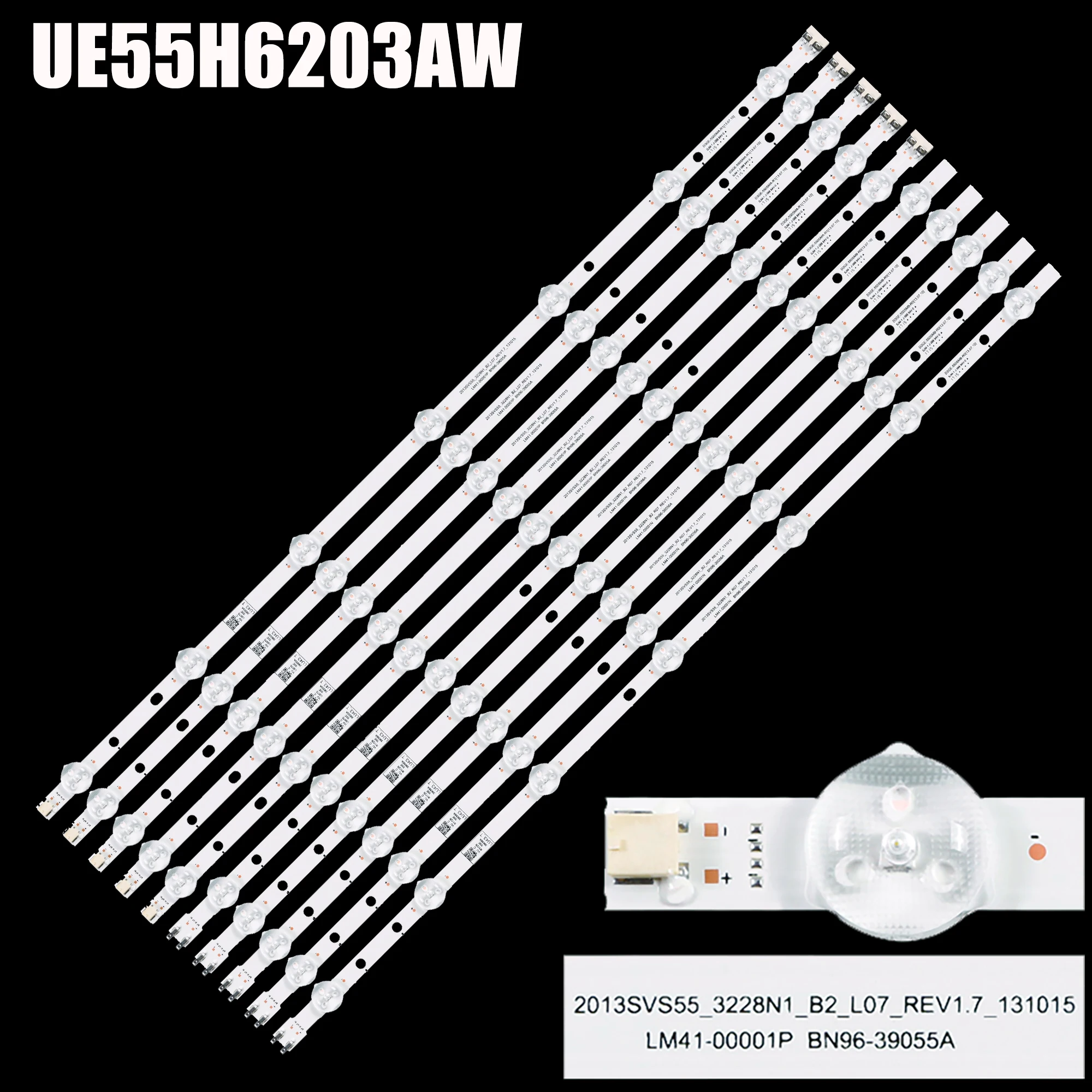 

LED Backlight Lamp strip For 55" TV 2013SVS55 D3GE 550SMA R1 D3GE 550SMB R0 UN55H6203 28772A UN55J6201 LH55MDCPLIGC