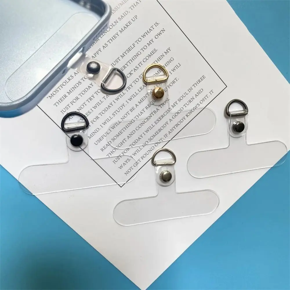 10Pcs New Nylon Phone Lanyard Clip Flexible Transparent Patches Cord Clip Tether Tabs Detachable Clear Hanging Strap