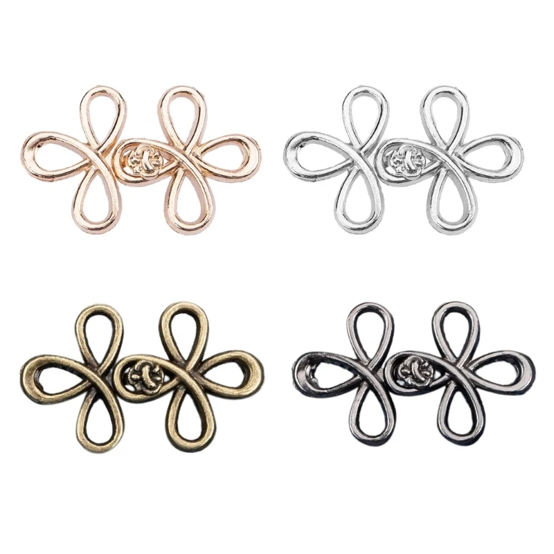 Shamrock Eo Pin Kim Loại Khăn Choàng Kẹp Eo Thổ Cẩm Móc Quần Jean Khóa Chụp Nút Thắt Eo Phụ Kiện