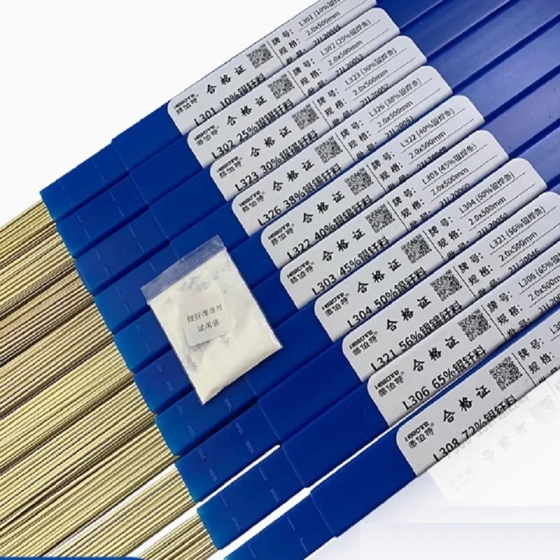 Low Temperature Silver Solder Rods 2% 5% 10% 15% 25% 30% 40% 45% 56% 72%