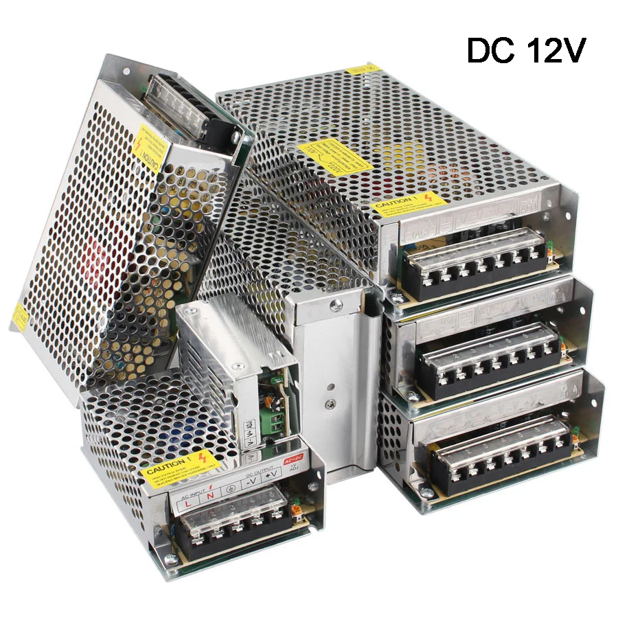 LED照明トランス送信機アダプター,DC 12v,ac 110v-220v,2a 10a,20a,30a,CCTVLEDドライバー