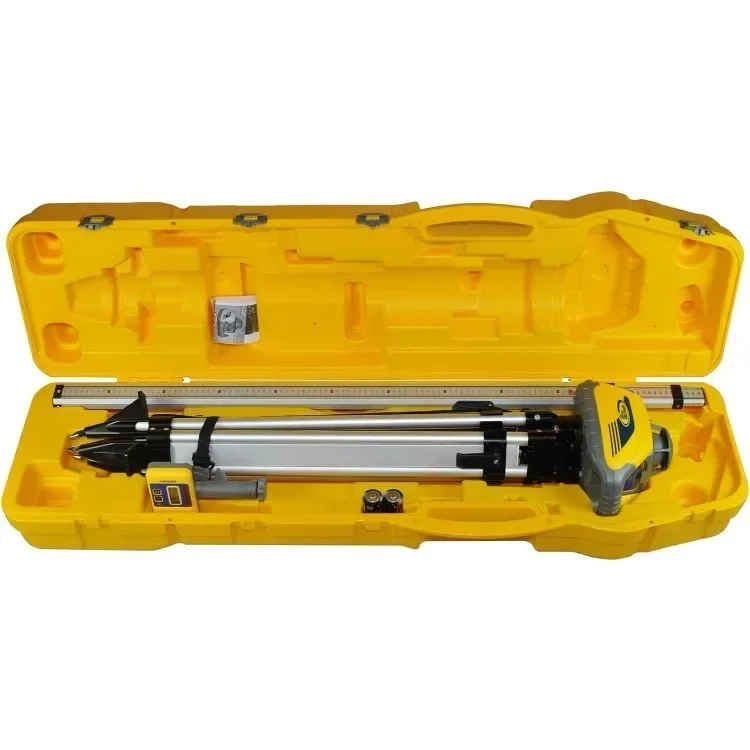 home.LL100N-2 Laser Level Kit with HR320 Receiver and Clamp, 15' Grade Rod (Inches), Tripod, and System Case , Yellow