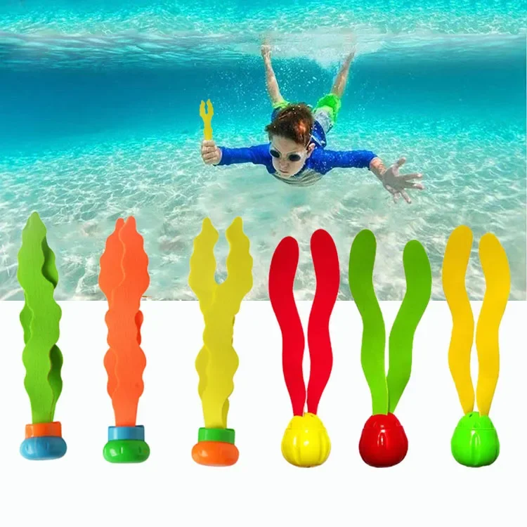 3pcs Summer Toys Seaweed Diving Toy Water Games Pool Games Child Underwater Diving Seaweed Toy Sports Parent-Child Gifts for